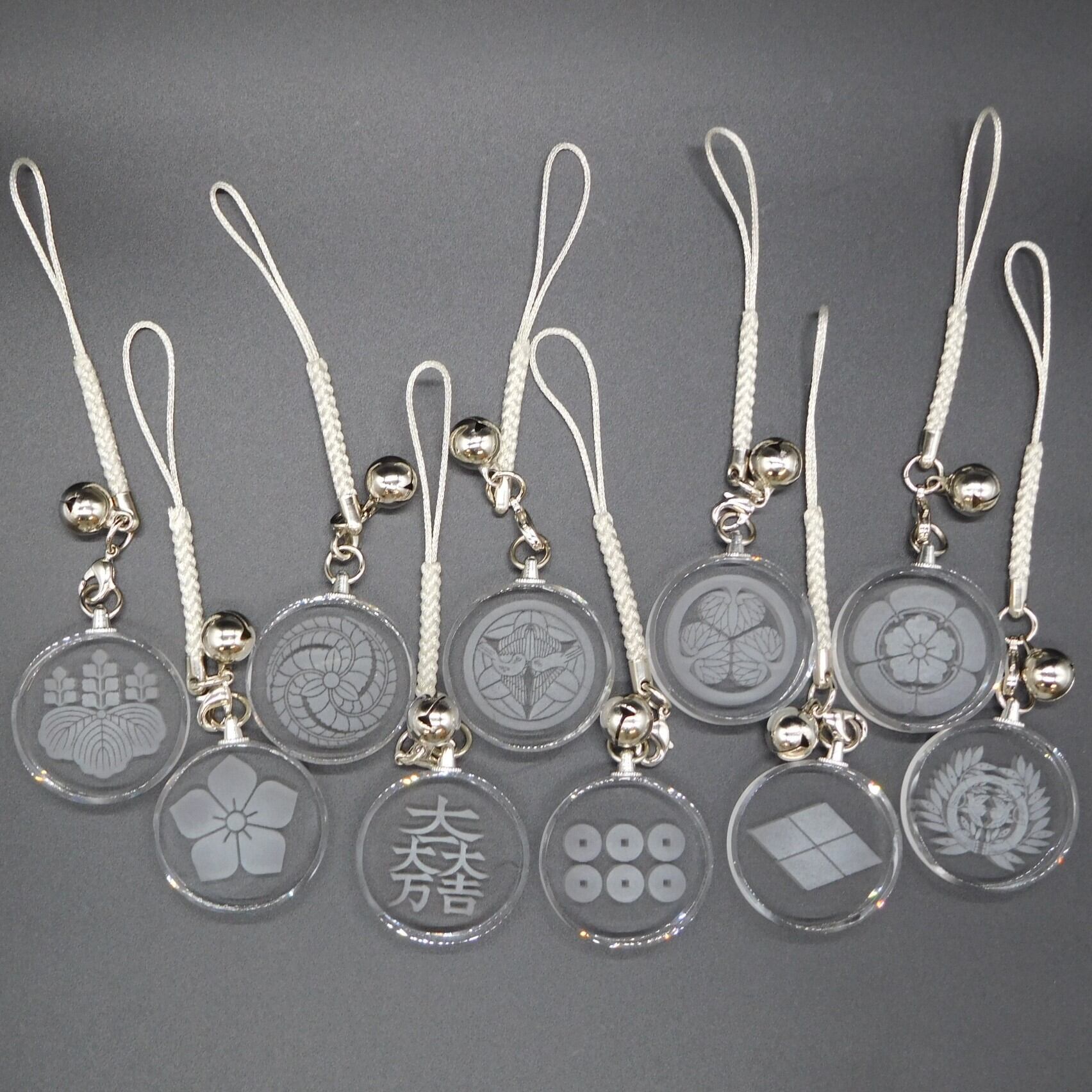 気運・六文銭】真田幸村 レーザー硝子の銀根付 | グリーミングハウス