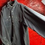 90s Carhartt ダックシャツ 長袖シャツ ワークシャツ フェードブラック カーハート