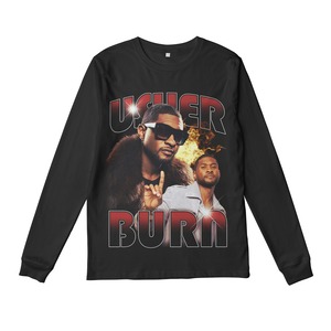 Usher L/S Tee (black/white)