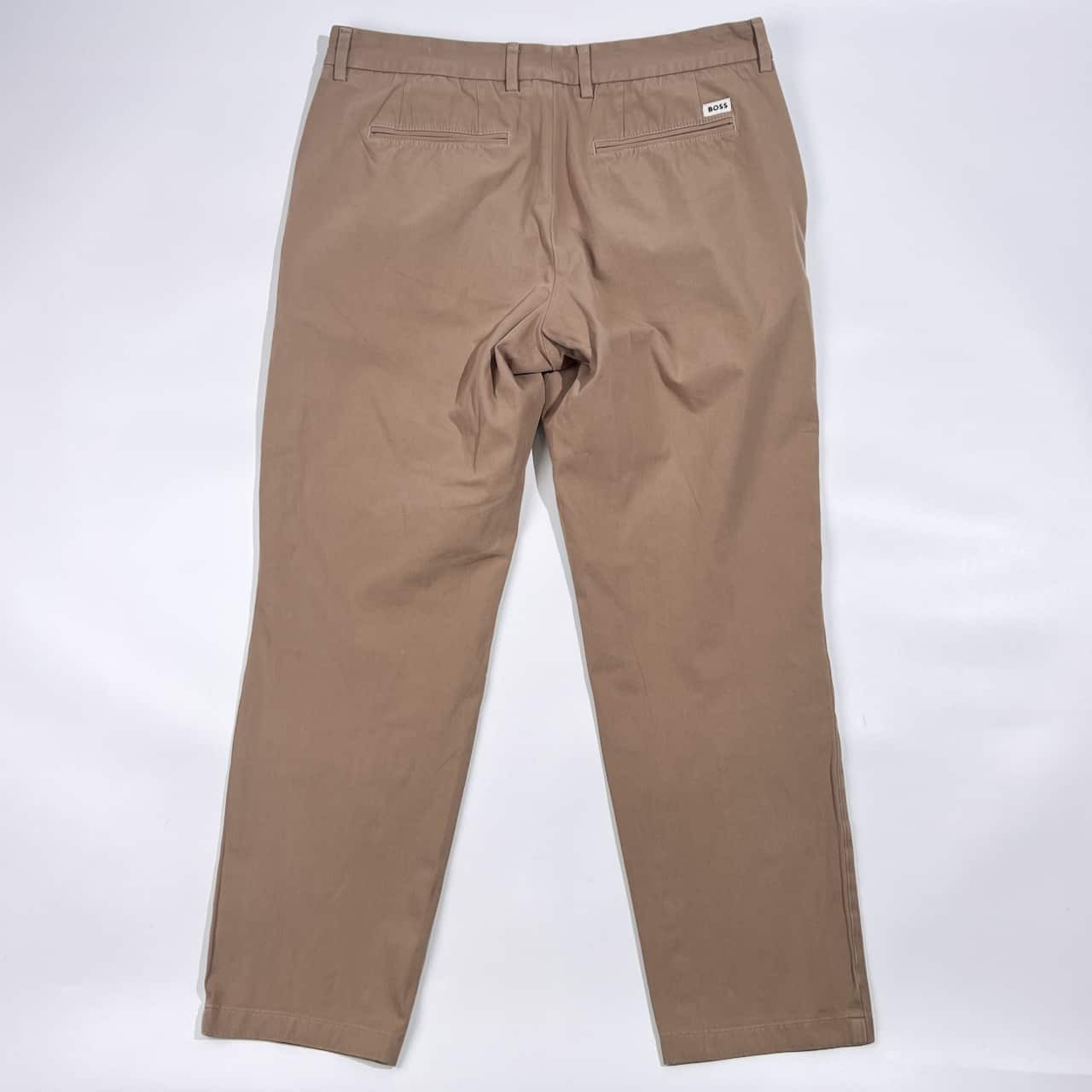 BOSS ボス ストレッチ パンツ IT 50/ベージュ系 メンズ