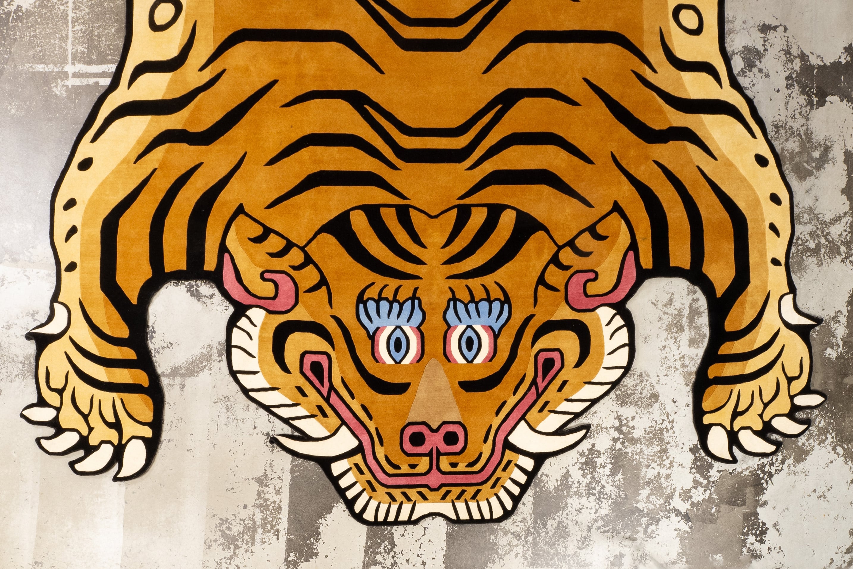 Tibetan Tiger Rug 《XXXXXXXXXXLサイズ•ウール001》チベタンタイガー
