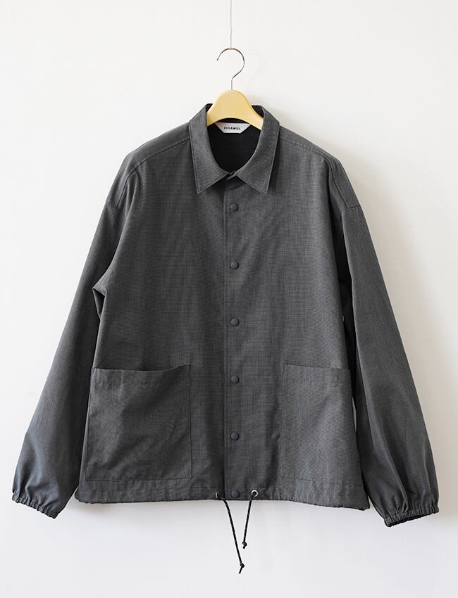 DIGAWEL : COACH L/S SHIRT JACKET / BLACK | aulico DIGAWEL : COACH L/S SHIRT JACKET / BLACK | aulico