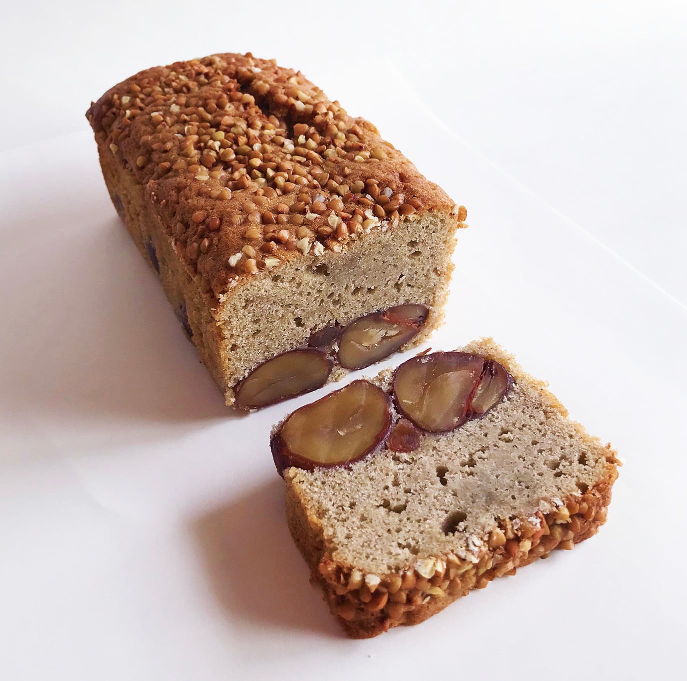 そば屋のパウンドケーキ・栗とかのこ豆