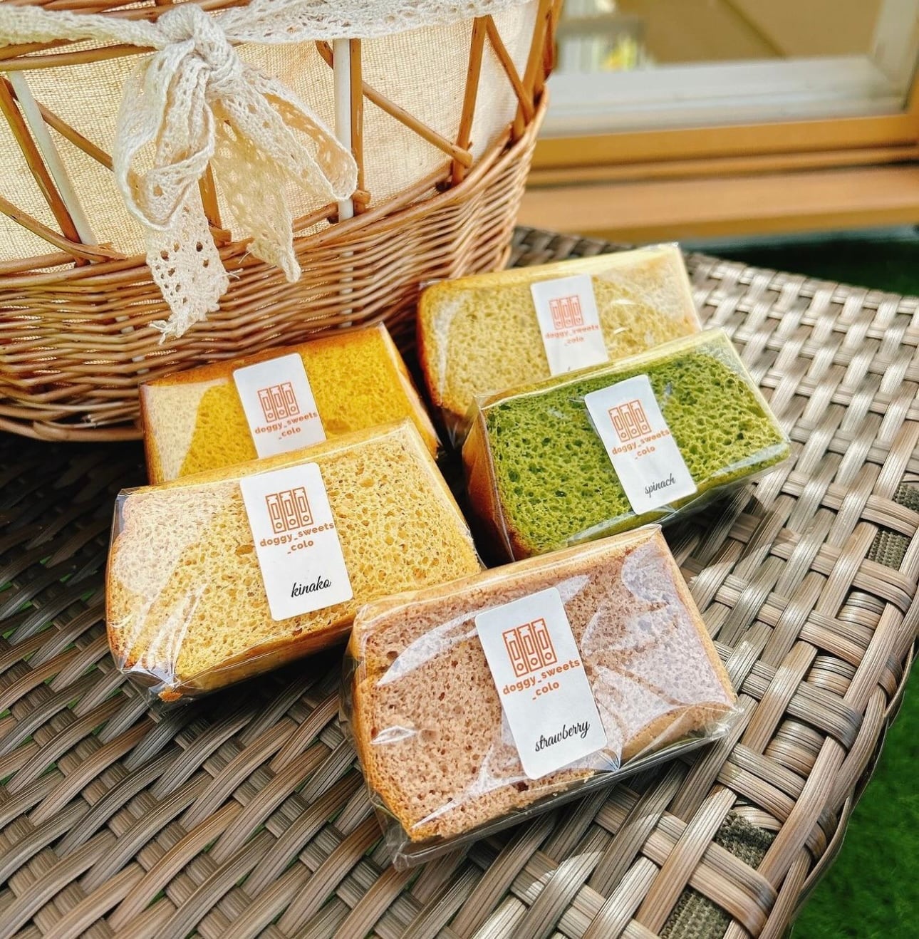 犬・わんちゃん用彩り米粉シフォンケーキ【10個】 | doggy_sweets_colo