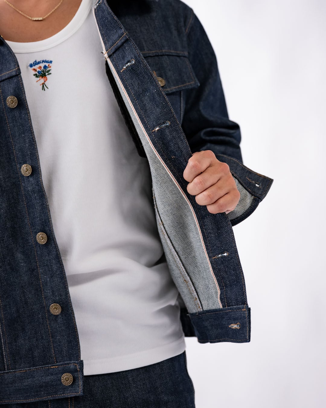 Re:room】11th Anniversary Selvedge Rigid Denim Jacket［REJ156