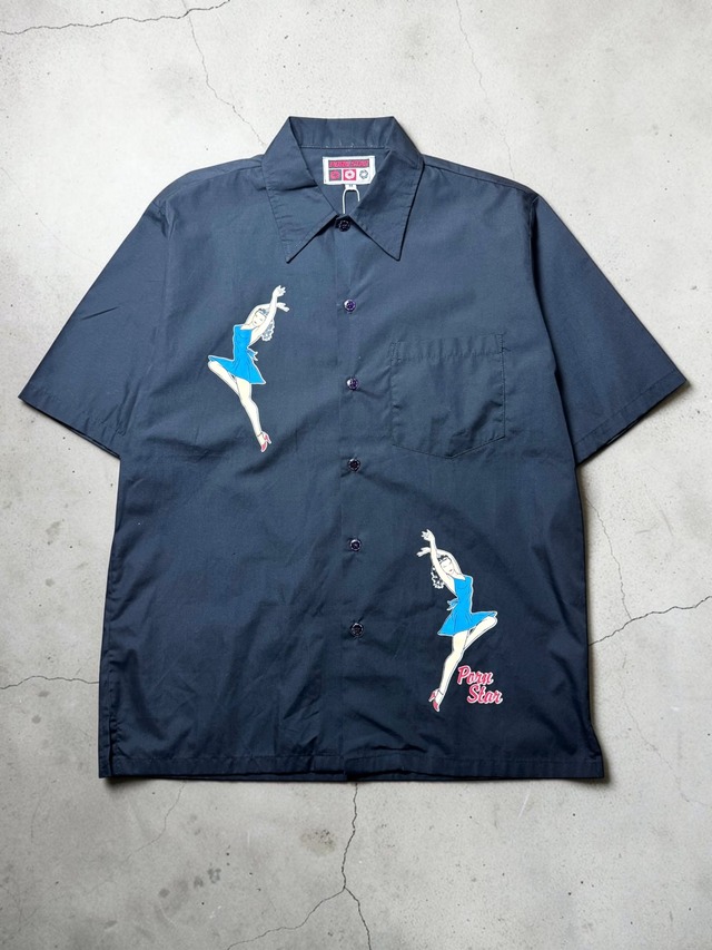 ［90-00s］Porn Star Dancing Girl Embroidered Short Sleeve Shirts