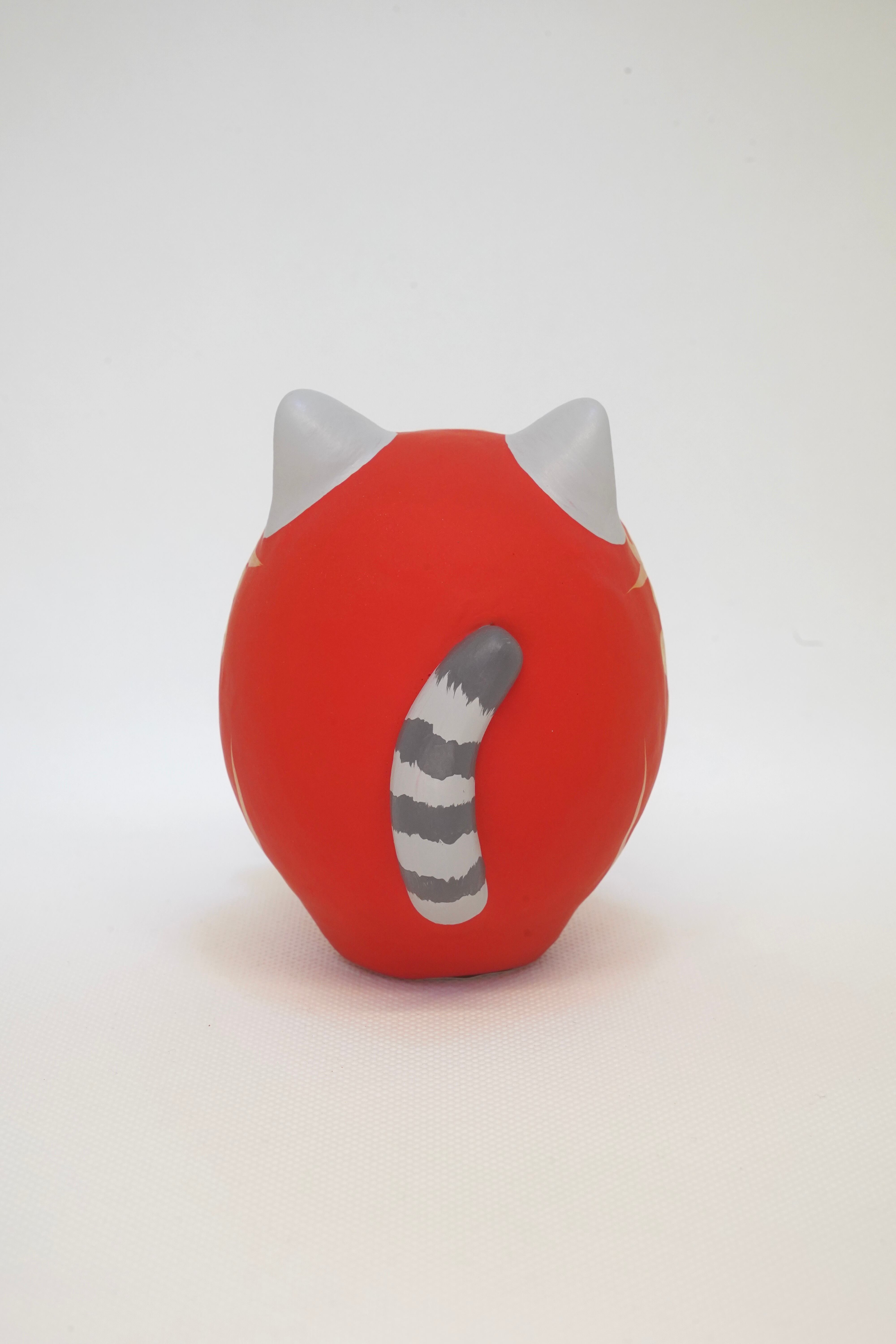 猫だるま【サバ白】左手 | だるま屋 るもん