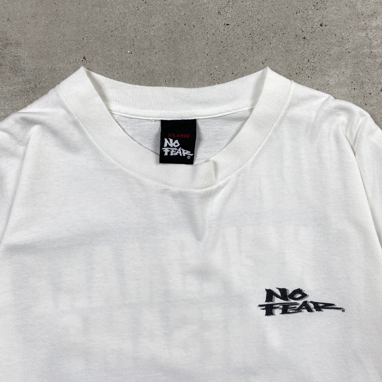 90年代 USA製 NO FEAR メッセージ プリントTシャツ バックプリント 