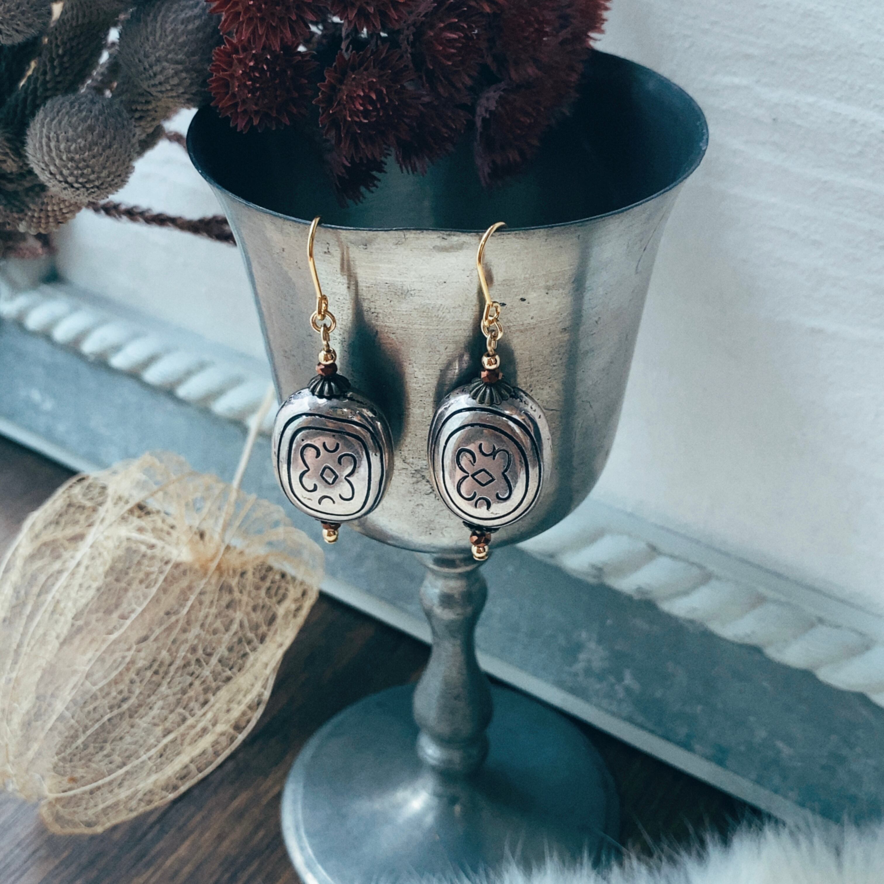 ブーケ・ブートニア・イヤーカフ・イヤリング4点セット 青ウェディングブーケ・ブートニア・イヤーカフ・イヤリング セット