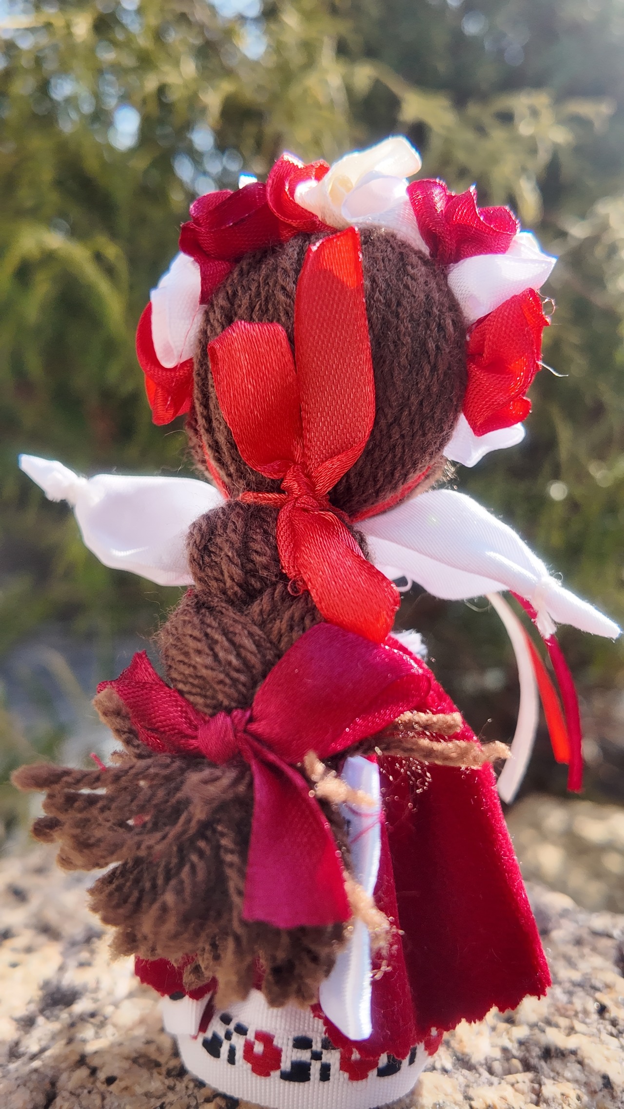 UA.Designer手作りモタンカ 14cm（ウクライナの御守り）スタンド付き - 7