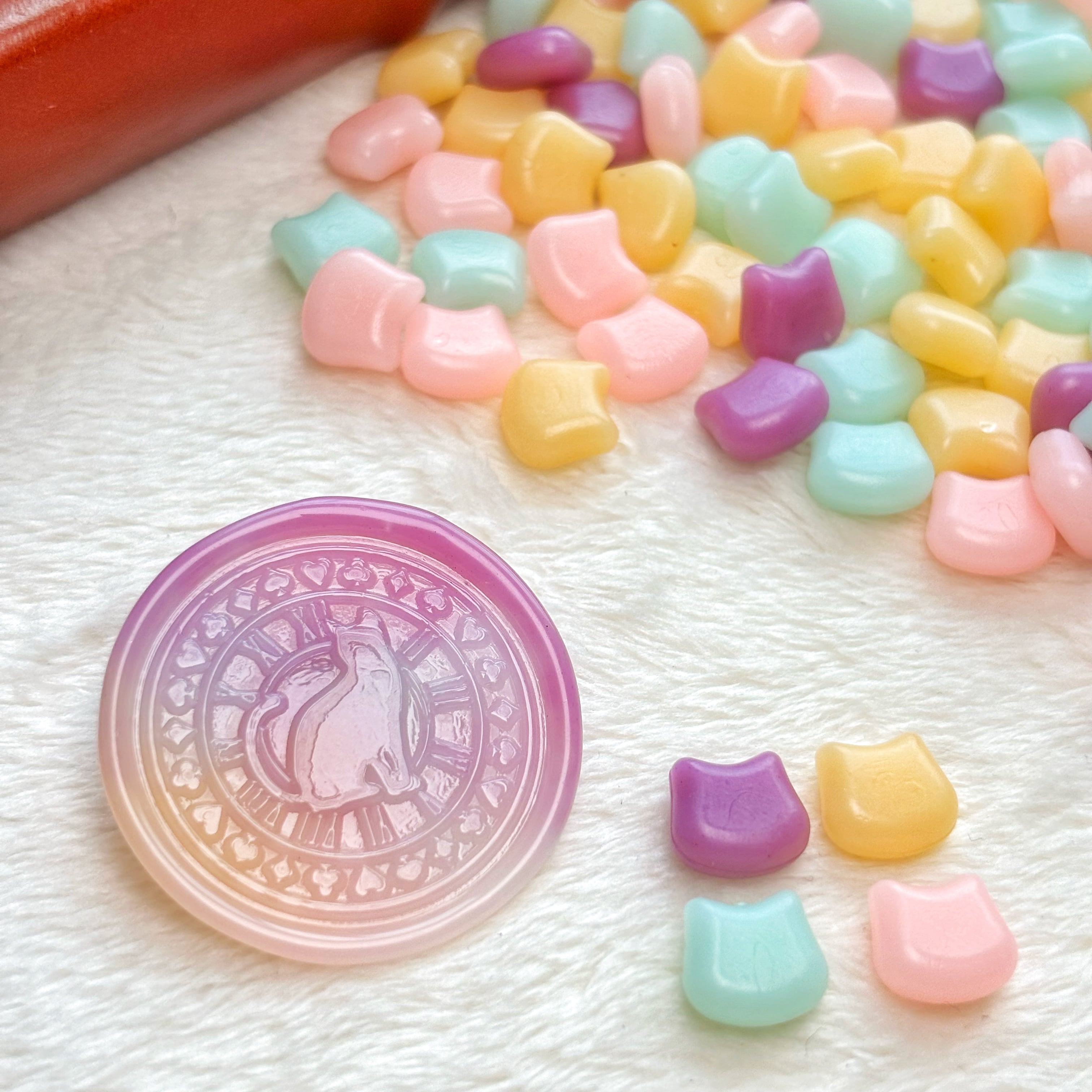 【4種】キャットシルエット オッドパープル【約100粒】 SWB-CATS1