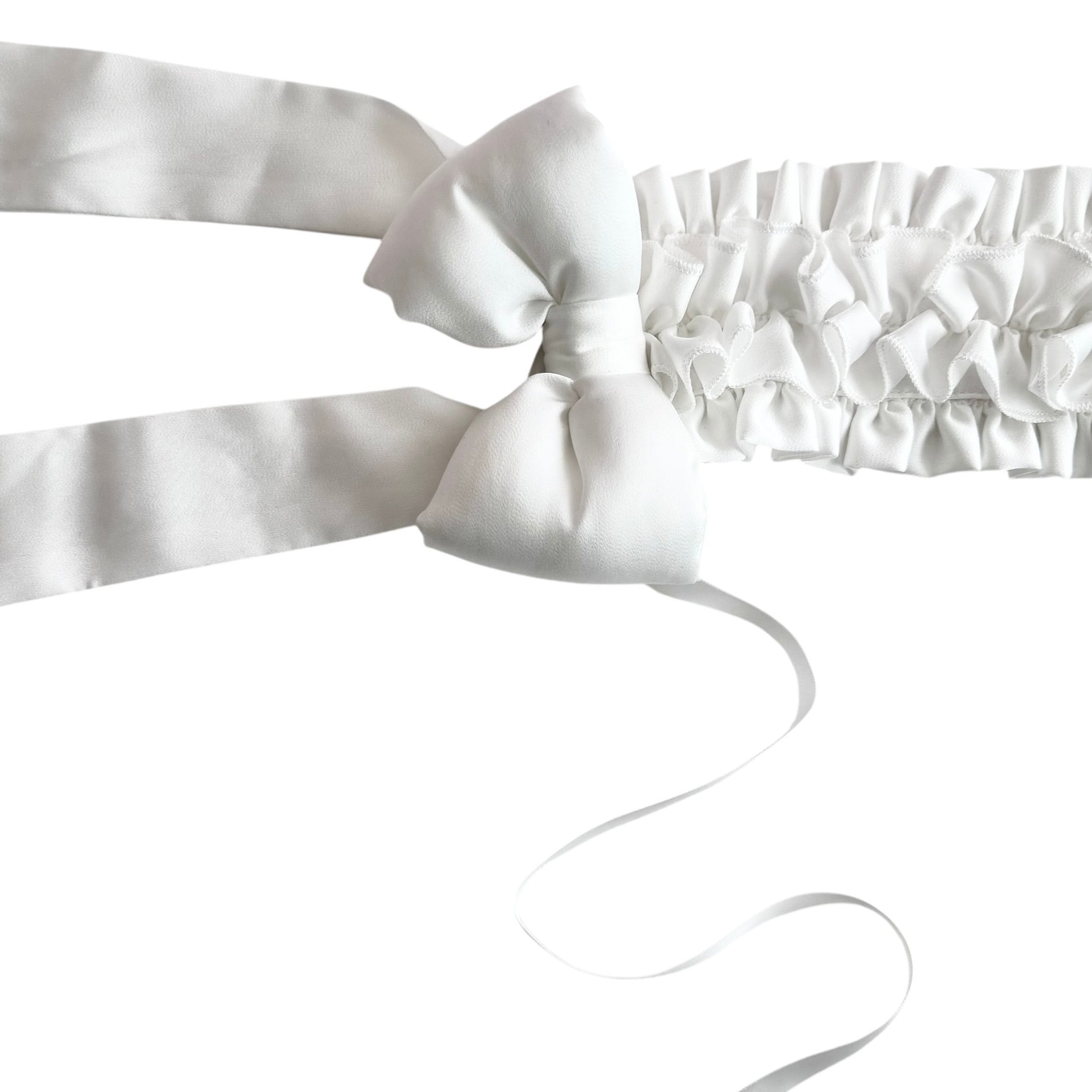 パフンリボンヘッドドレス　WHITE