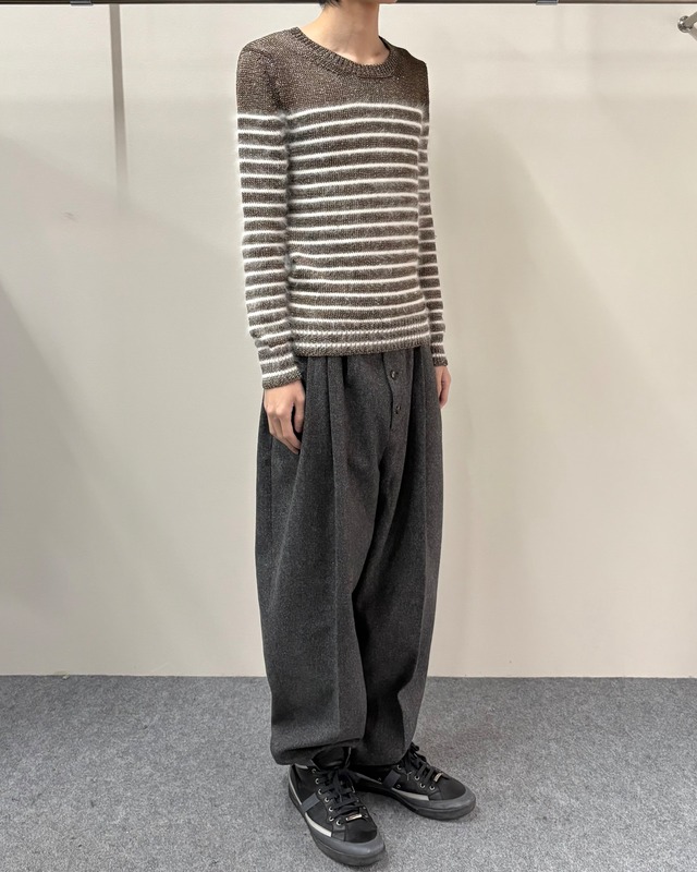 【GUCCI】angola shaggy border knit