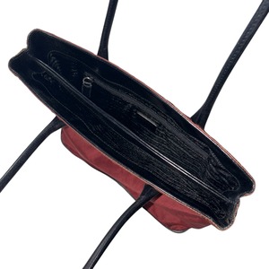 PRADA bordeaux nylon hand bag