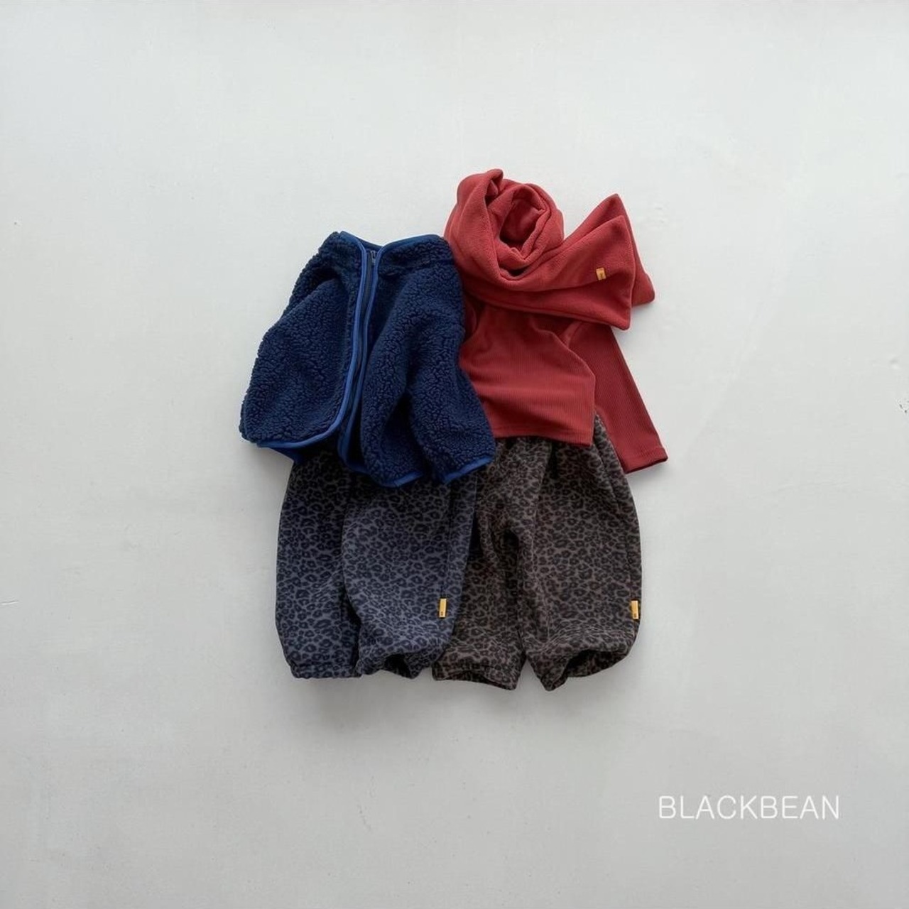 ブラックビーン / blackbean / レオパードパンツ / 韓国子供服 / キッズ / 26winter〖取寄〗*ベビーS~XL*
