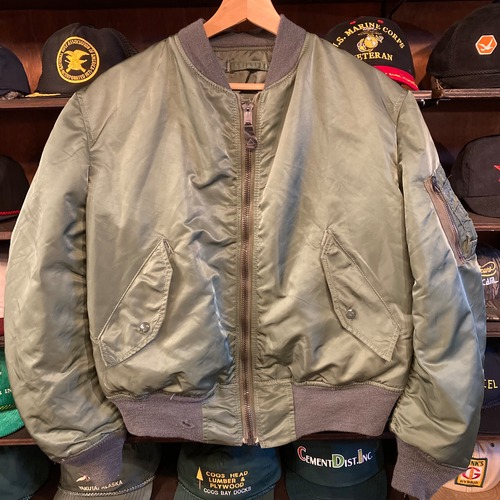 80s U.S. AIR FORCE MA-1 FLIGHT JACKET MIL-J-8279F USAF 実物 MEDIUM
