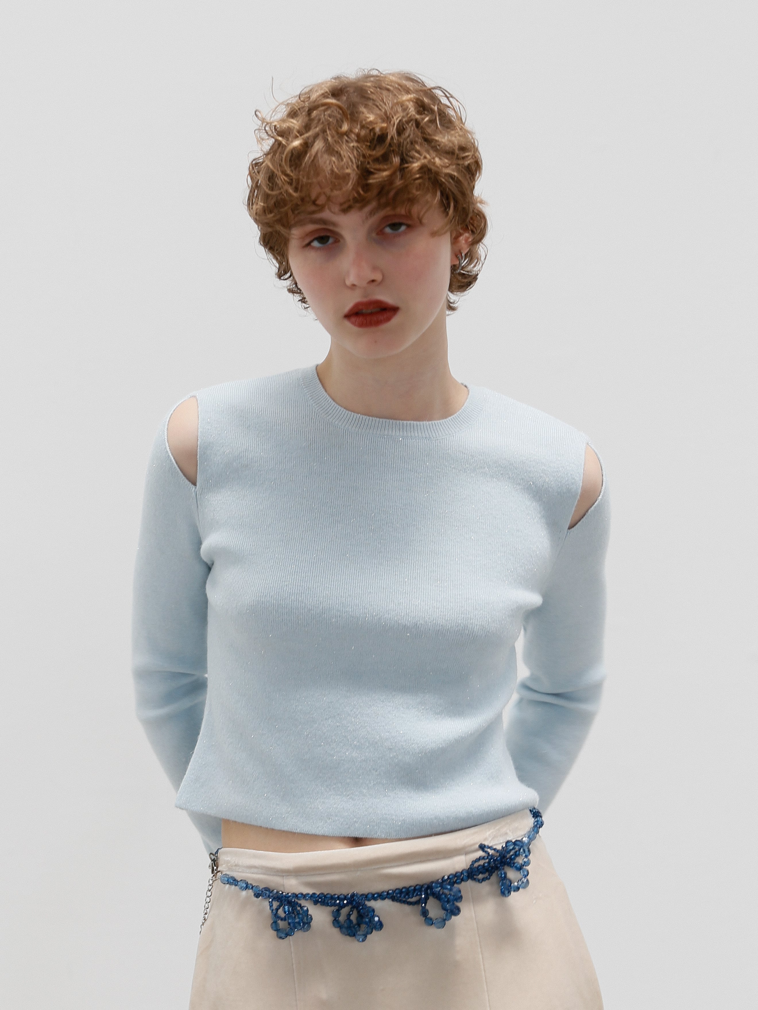 cropped slit knit | Katrin TOKYO