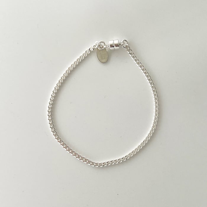 25AW》【ESPERANTO】 SILVER925 FLAT LINK CHAIN BRACELET