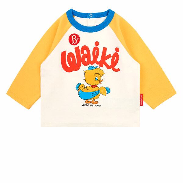 BEBE DE PINO] Waiki baby raglan color block tee 正規品 韓国