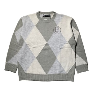 【A Good Bad Influence】Argyle KNIT SWETER