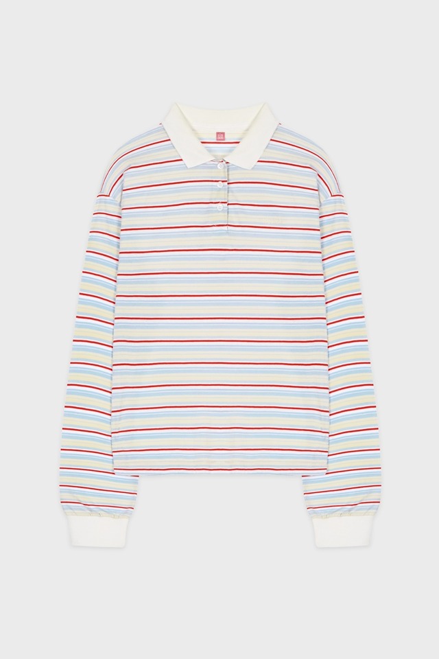 [SINOON] Stripe PK Shirt (Blue) 正規品 韓国ブランド 韓国通販 韓国代行 韓国ファッション シヌン シヌーン