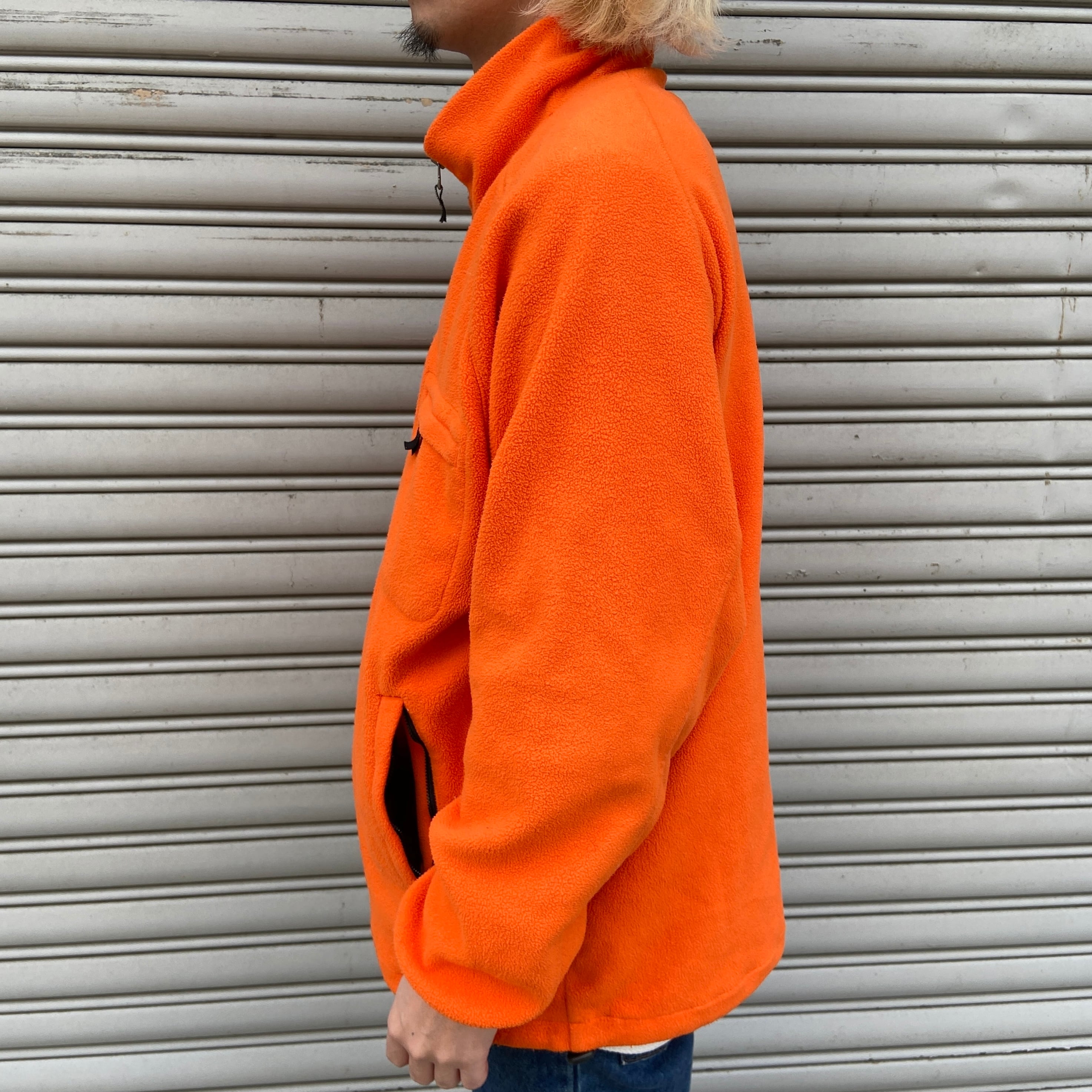 NIKE ナイキ ハーフジップフリース L オレンジ 2000年 | 古着屋 Uan