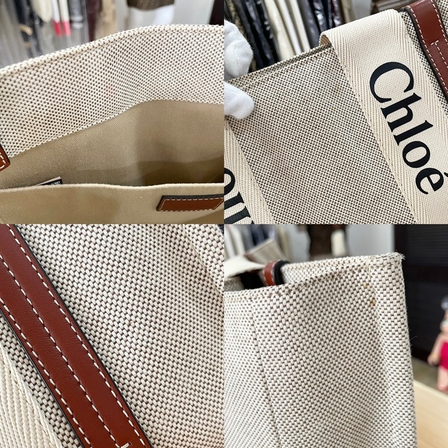 Chloe クロエ woody ミディアムトートバッグ