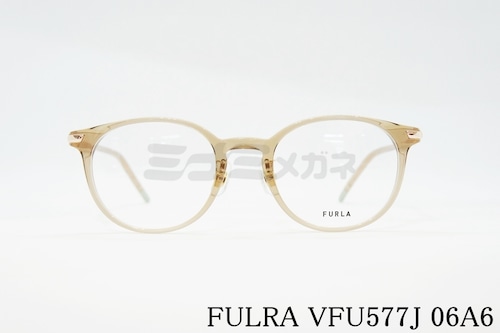 【滝沢カレンさん着用】FURLA メガネフレーム VFU577J COL.06A6 ボストン コンビネーション クリアフレーム フルラ 正規品