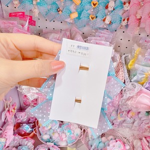 【F7】47-113ツインヘアクリップ