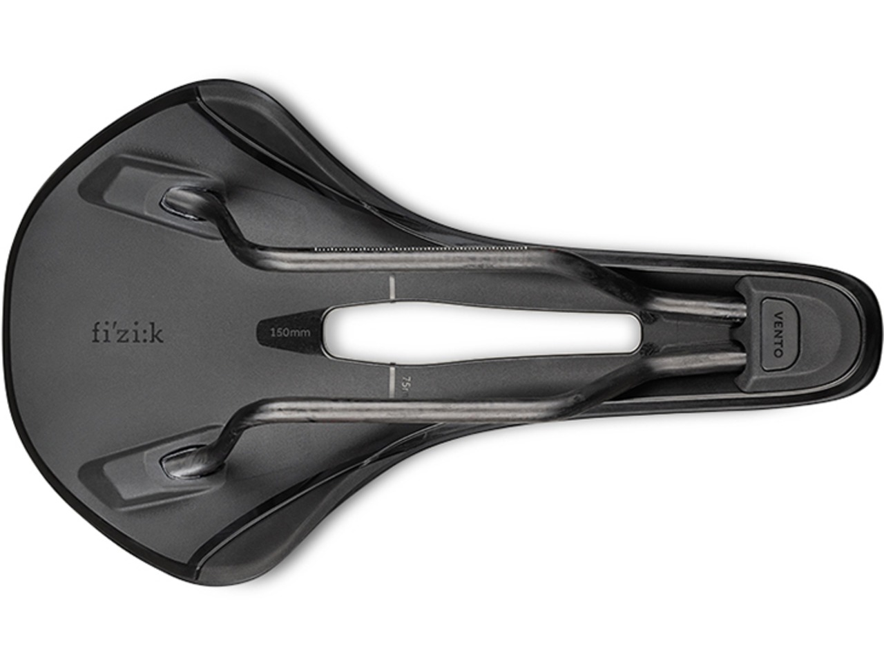 Fizik ANTARES VENTO R1 カーボンレール  [ ブラック 150mm 75E6S00A03A25  ]