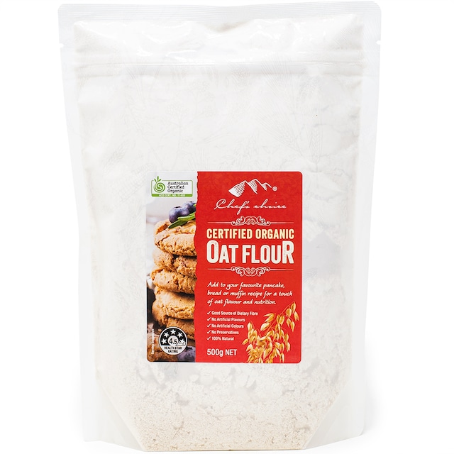 シェフズチョイス オーガニックオーツフラワー 500g オーツ麦 粉 Organic Oat Flour