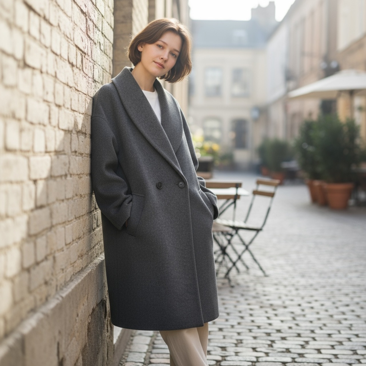 BORDERS at BALCONY COCOON COAT ボーダーズアットバルコニー　コクーンコート