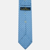 3-Fold Silk Tie, Floral Pattern, Grey - JA056337-9