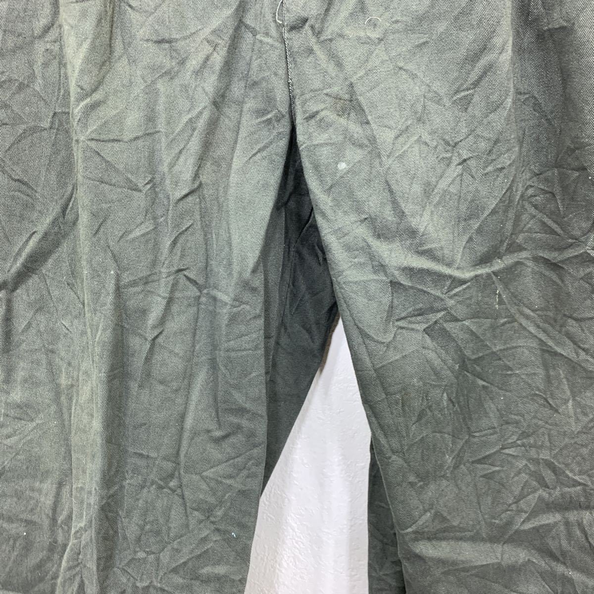 EDDIE DOMAN チノパンツ W36 カーキ オリーブ ビッグサイズ 古着卸