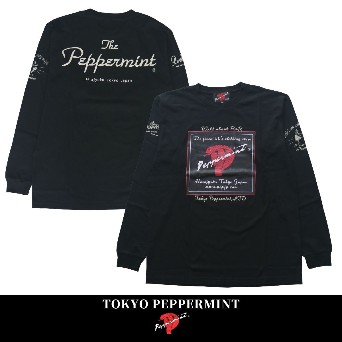 Tシャツ 長袖 SQUARE COBRA LS TEE 2 RSN-7429 TOKYO PEPPERMINT 