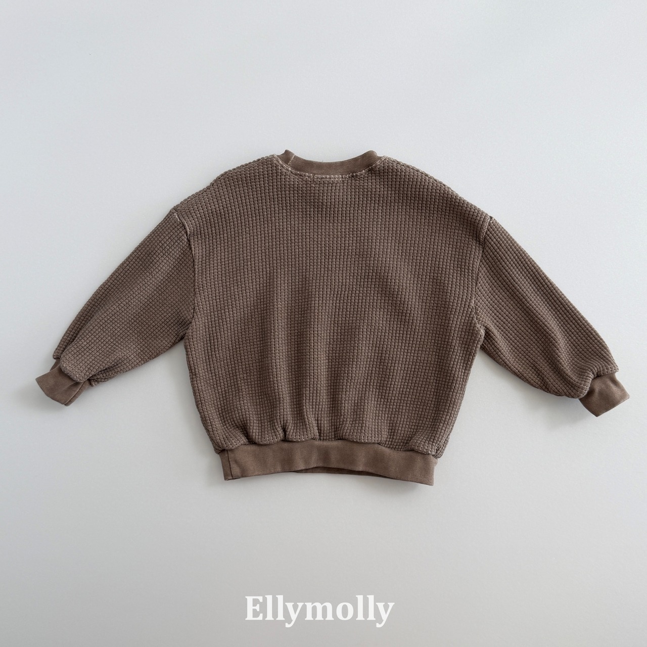 韓国子供服 / 26Autumn / ELLY MOLLY / キングワッフルスウェットＴシャツ / 秋服 *5~19*