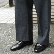 70's kasuri stripe set up navy