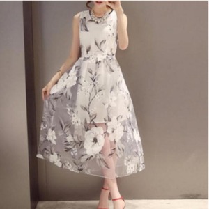 ★送料無料★7号(S)☆エレガントシフォンマキシ丈ワンピ(OPN5418)