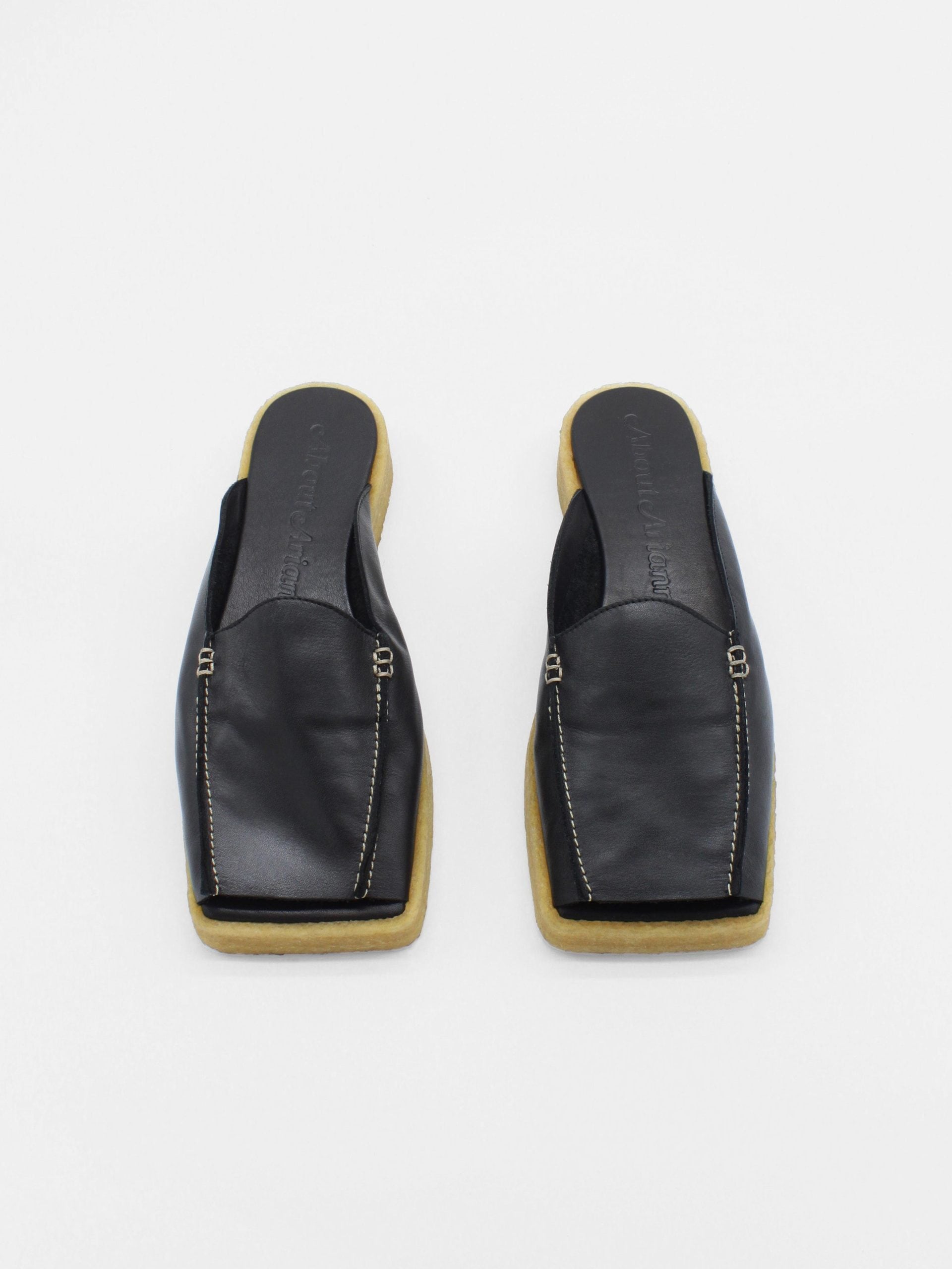 About Arianne - Gianni / crepe sole platform mules | LUIK FINN