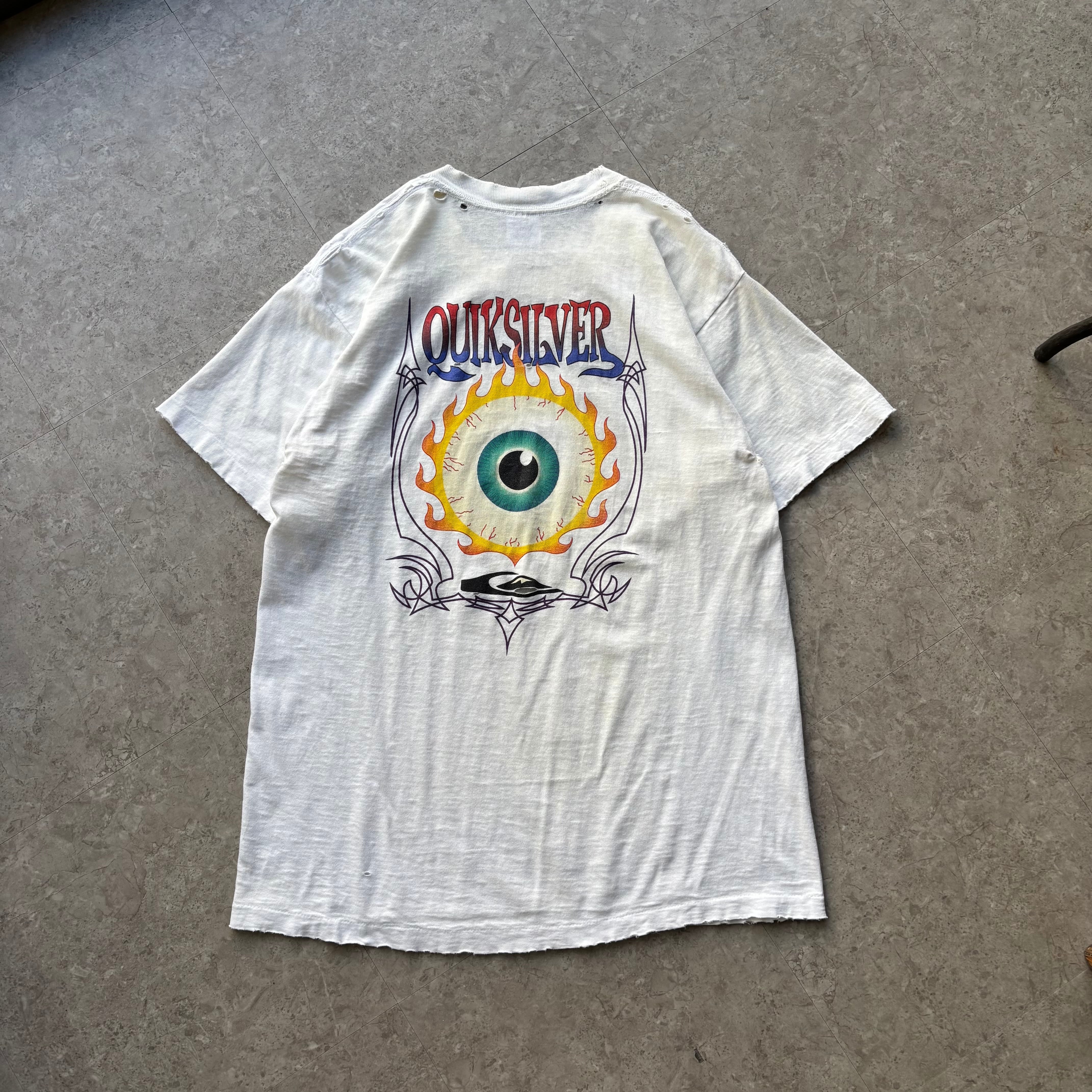 80s QUICK SILVER "Fire Eye Ball" T-shirt【仙台店】