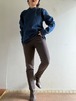 1980s Vintage Knit Stretched Pants