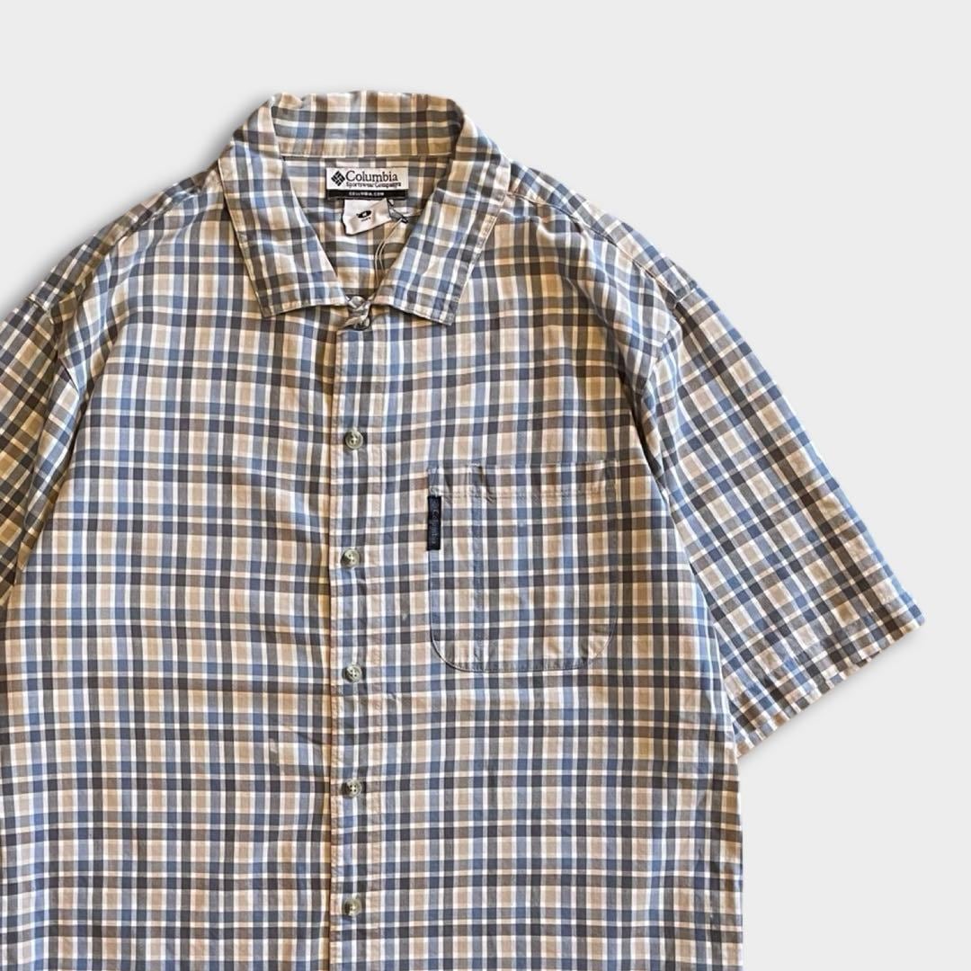 90s PERRY ELLIS ペリーエリス チェックシャツ 90s PERRY ELLIS ペリーエリス グレー コットン チェック シャツ