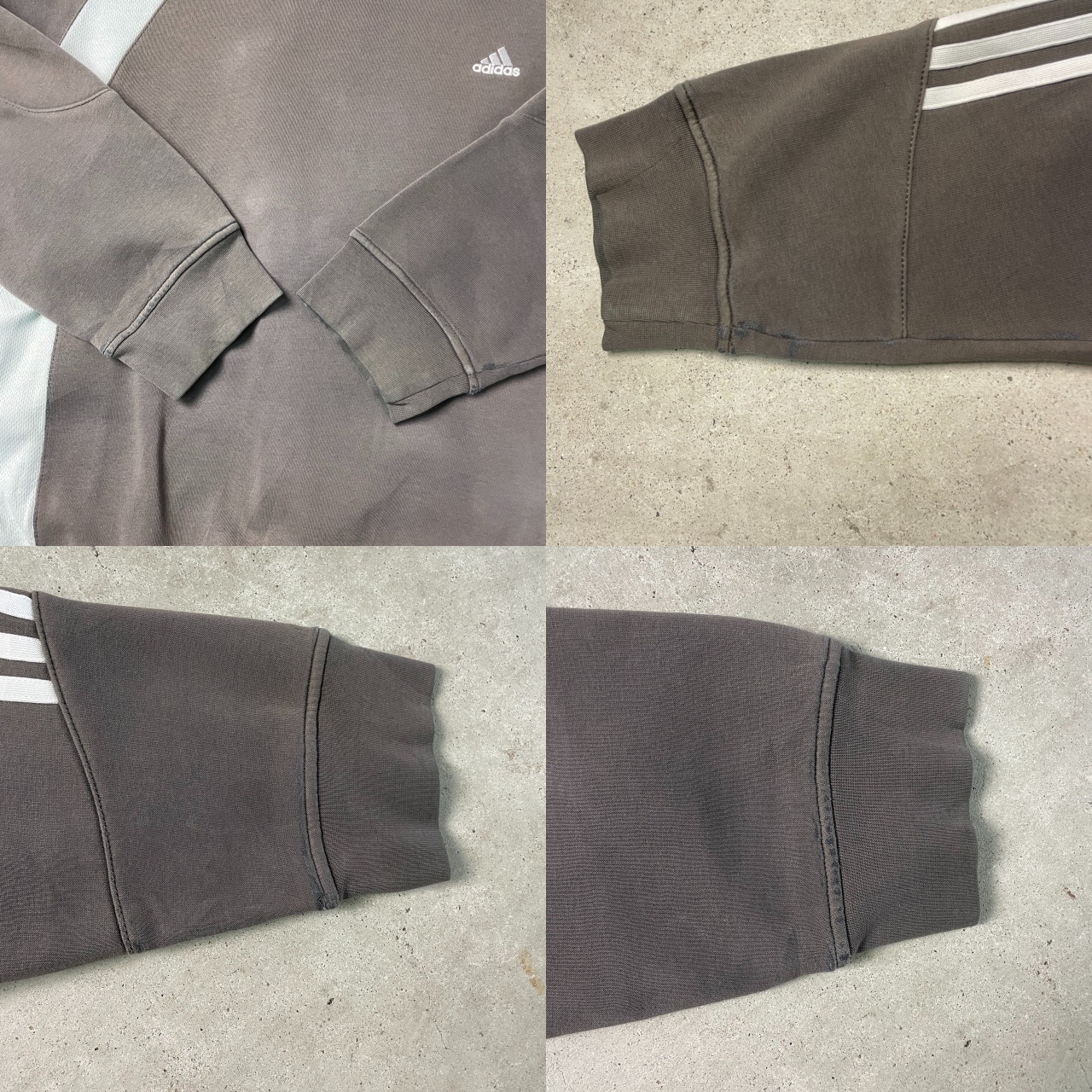 00年代 adidas アディダス スウェットシャツ サンフェード 