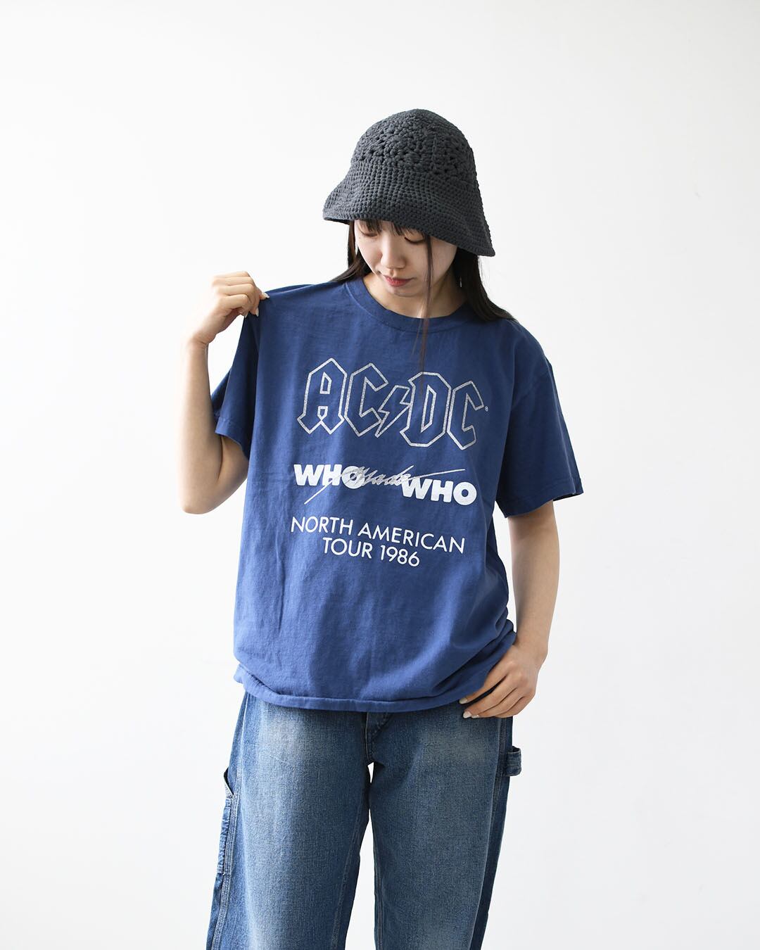 GOOD ROCK SPEED [グッドロックスピード] AC/DC GLITTER PRINT T-SHIRT