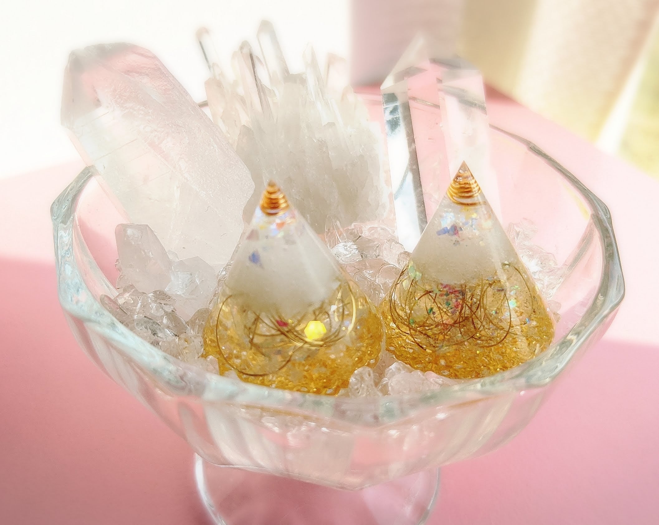 ✨盛り塩オルゴナイト✨浄化、魔よけ | Pay ID