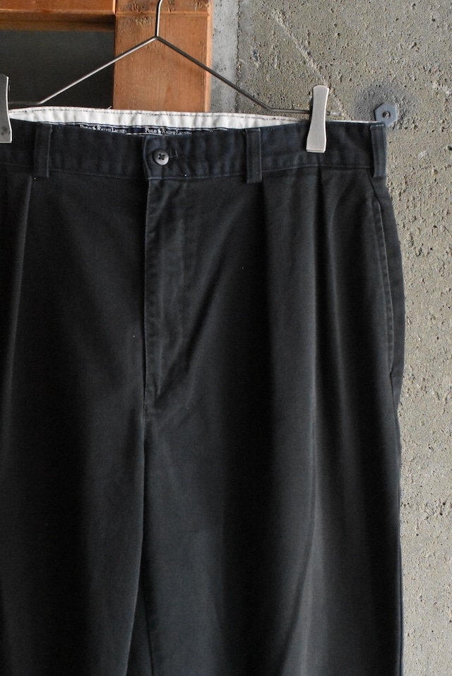 OK/90's "polo by Ralph Lauren" 2tuck chino trousers