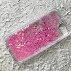 【USED品】恋色光花 - 和風 iPhone グリッターケース【iPhone8/7/SE2/SE3】