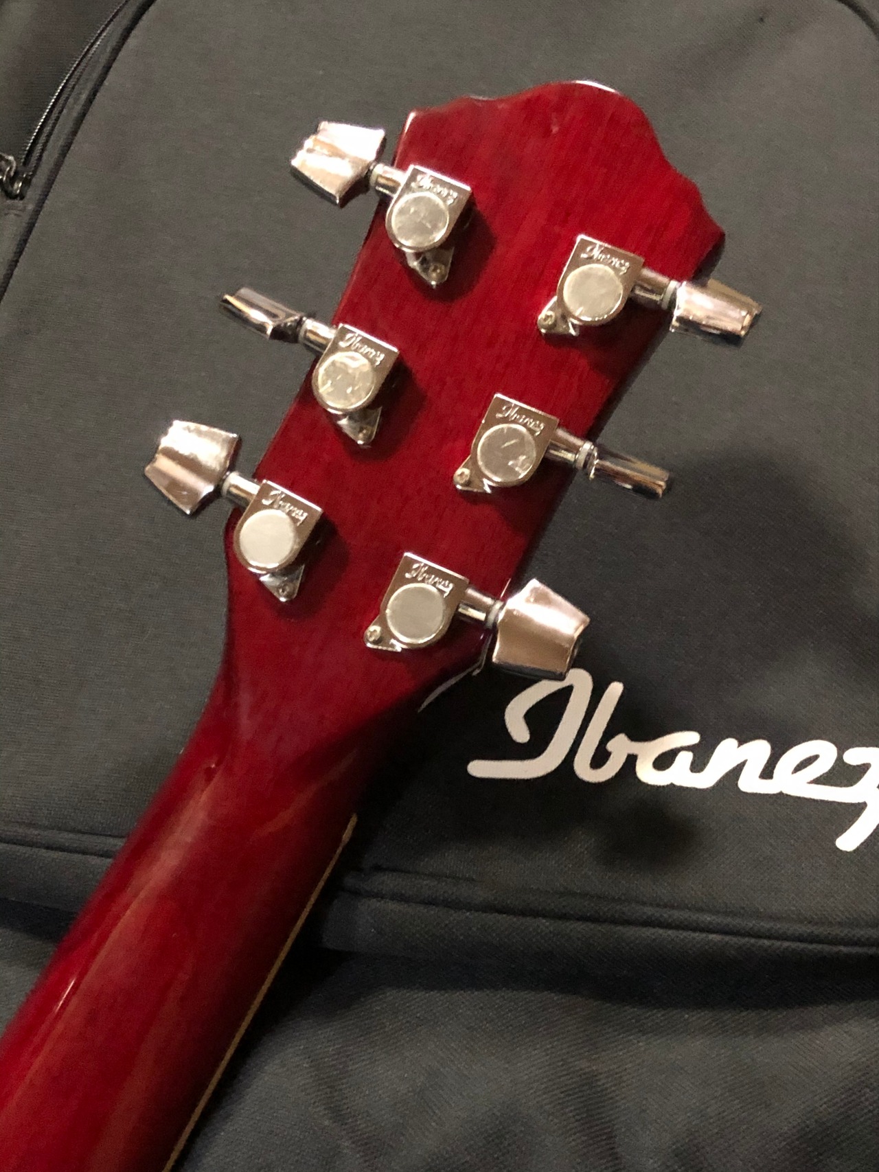 売却済み 2010 Ibanez AEG15 E / Trance Red 美品 !