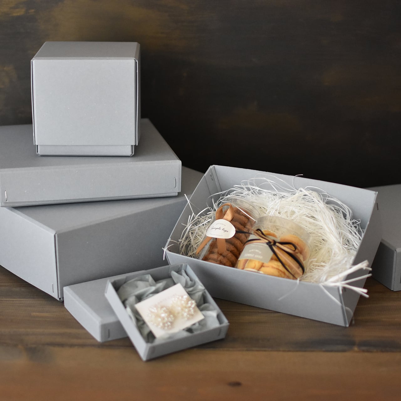 サイズ自由! 角留めギフトボックス 100枚