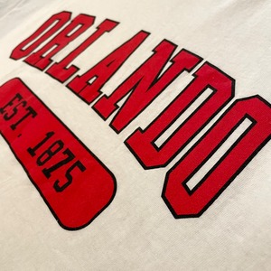 【DELTA PRO WEIGHT】ORLANDO 都市 Tシャツ オーランド ロゴ XL ビッグサイズ 白t US古着 アメリカ古着